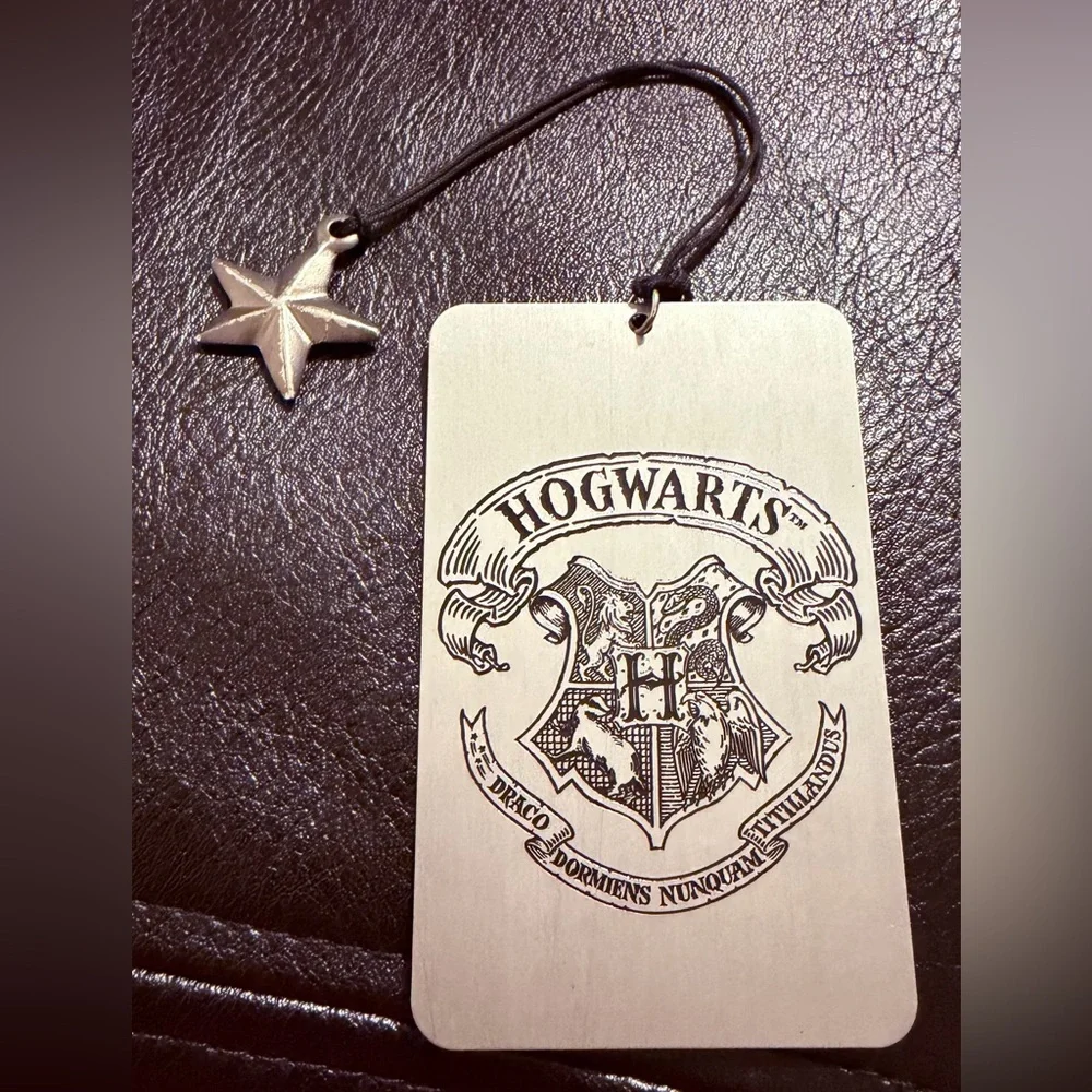 Hogwarts Silver Bookmark with Star Charm
